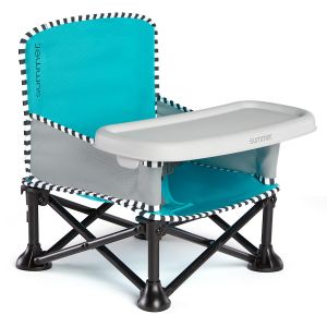Розкладний стілець-бустер Summer infant Pop‘n Sit, блакитний фото, картинки | Babyshopping