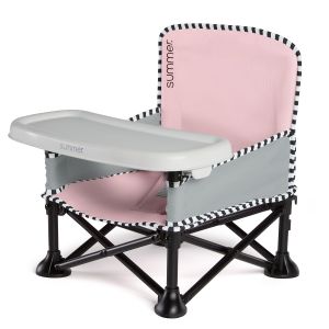 Розкладний стілець-бустер Summer infant Pop‘n Sit, рожевий фото, картинки | Babyshopping
