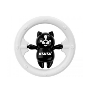 Брязкальце Akuku Ведмедик, чорно-білий фото, картинки | Babyshopping