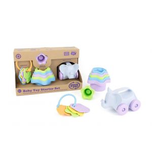 Стартовий набір іграшок  Green Toys (перші ключі, пірамідка-стаканчики, слон) фото, картинки | Babyshopping