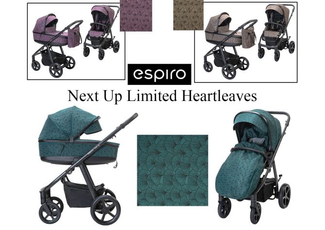 Универсальная коляска 2 в 1 Espiro Next Up Limited Heartleaves ����, �������� | Babyshopping