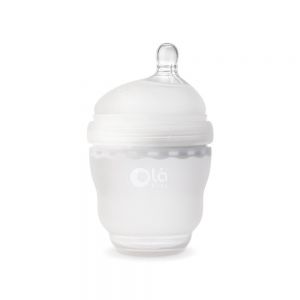 Дитяча антиколікова пляшечка  Olababy GentleBottle - Frost/Білий, 120мл фото, картинки | Babyshopping