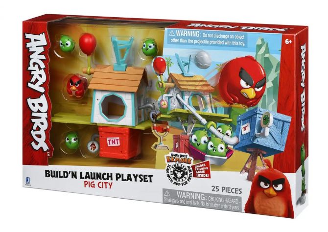 Ігровий набір Angry Birds Pig City Build 'n Launch Місто свиней ,  | Babyshopping