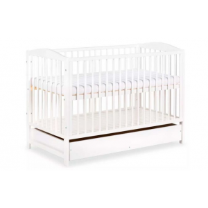 Дитяче ліжечко Klups HENRY 120X60 з ящиком (білий) фото, картинки | Babyshopping