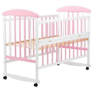 Ліжко Наталка ОБРО відкидний бік вільха біло-рожева фото, картинки | Babyshopping