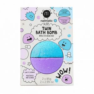 Бомбочка для ванни Nailmatic NK Подвійна, колір блакитний-фіолетовий фото, картинки | Babyshopping